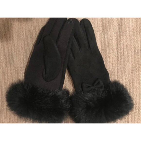 Women Touch Screen Gloves, Fleece Lined - Picture 1 of 8